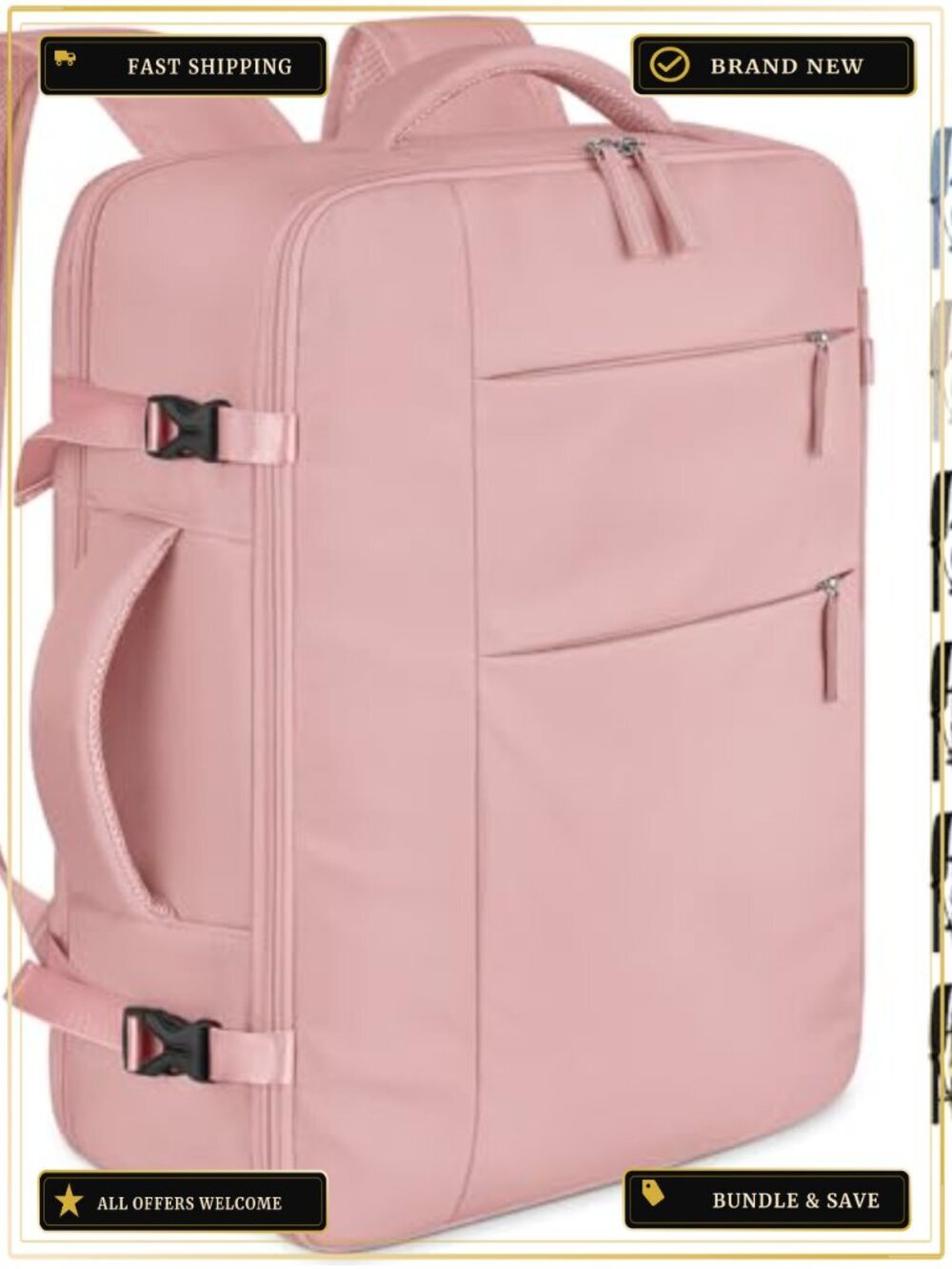 Waterproof Travel Laptop Backpack for Work Business Carry On Fits 17 Inch
